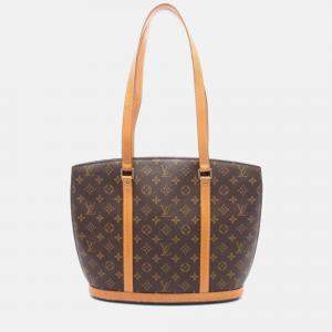 Pre Owned Louis Vuitton Babylon Shoulder Bag  Monogram Canvas Brown