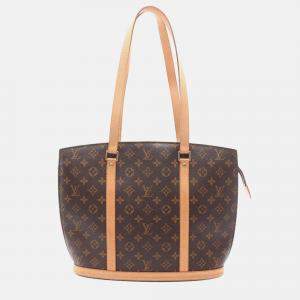 Pre Owned Louis Vuitton Babylone Shoulder Bag  Monogram Canvas Leather