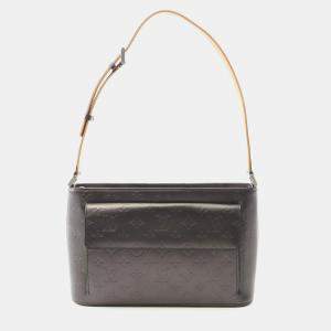 Pre Owned Louis Vuitton Alston Black Monogram Matt Leather Shoulder Bag