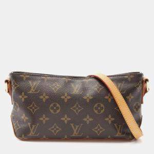 Pre Owned Louis Vuitton Trotteur Monogram Canvas Shoulder Bag