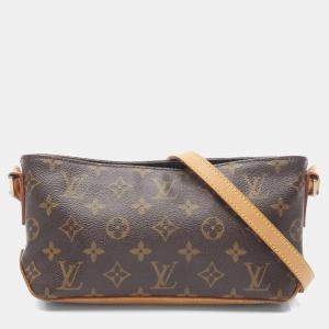 Pre Owned Louis Vuitton Trotteur Crossbody Shoulder Bag  Monogram Canvas