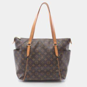 Pre Owned Louis Vuitton Totally Mm Shoulder Tote Bag  Monogram Canvas Brown