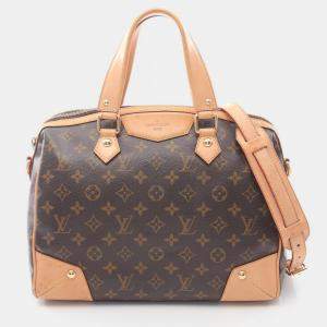 Pre Owned Louis Vuitton Retiro Pm Shoulder Handbag  Monogram Canvas Leather