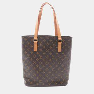 Pre Owned Louis Vuitton Vavin Gm Shoulder Tote Bag  Monogram Canvas Leather