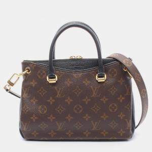 Pre Owned Louis Vuitton Pallas BB Brown Monogram Canvas Handbag