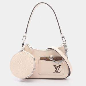 Pre Owned Louis Vuitton Marellini Beige Epi Leather Shoulder Bag