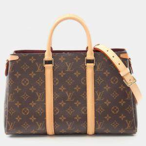 Pre Owned Louis Vuitton Soufflot MM Brown Monogram Canvas Shoulder Handbag
