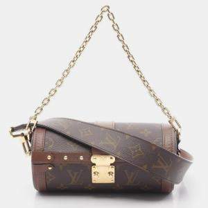Pre Owned Louis Vuitton Papillon Trunk Monogram Brown Shoulder Bag