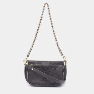 Pre Owned  Louis Vuitton Multi Pochette Accessoires Monogram Black Chain Shoulder Bag