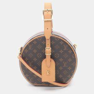Pre Owned Louis Vuitton Petit Boîte Chapeau Brown Monogram Canvas Shoulder Bag