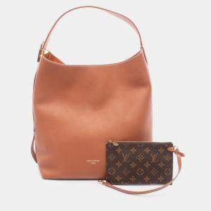 Pre Owned Louis Vuitton Low Key MM Cognac Brown Leather Hobo