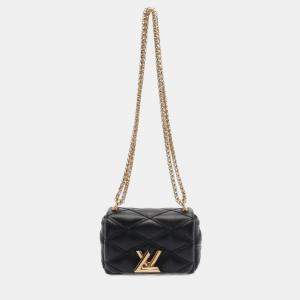 Pre Owned Louis Vuitton Pico GO-14 Black Leather Shoulder Bag