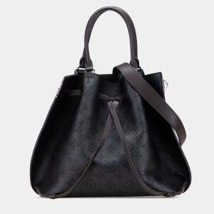Pre Owned Louis Vuitton Black Monogram Mahina Girolata
