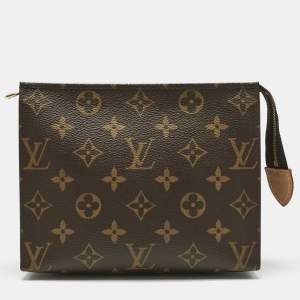 Pre Owned Louis Vuitton Monogram Canvas Toiletry 19 Pouch 