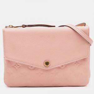 Pre Owned Louis Vuitton Pink Monogram Empreinte Twice