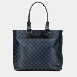 Pre Owned Louis Vuitton Blue Damier Cobalt Cabas Voyage