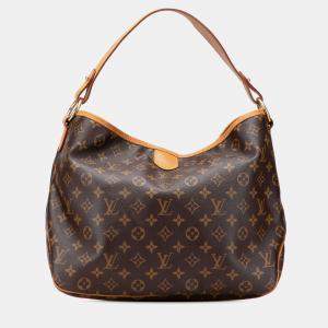 Pre Owned Louis Vuitton Brown Monogram Delightful PM