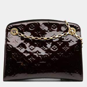 Pre Owned Louis Vuitton Purple Monogram Vernis Virginia PM