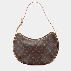 Pre Owned Louis Vuitton Brown Monogram Croissant MM