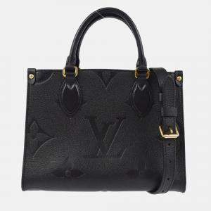 Pre Owned Louis Vuitton Black Empreinte Onthego PM 2way Tote Bag