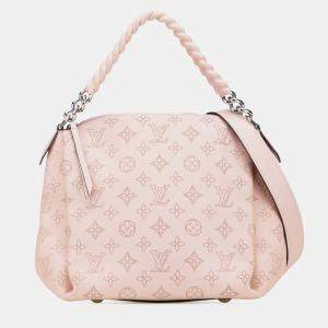 Pre Owned Louis Vuitton Pink Monogram Mahina Babylone Chain BB
