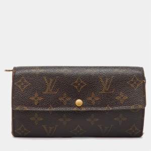 Pre Owned Louis Vuitton Monogram Canvas Sarah Long Wallet