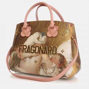 Pre Owned Louis Vuitton Brown Jeff Koons Masters Collection Montaigne MM