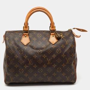 Pre Owned Louis Vuitton Monogram Canvas Speedy 30 Bag
