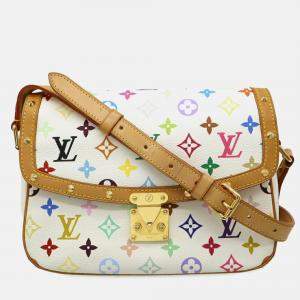 Pre Owned Louis Vuitton Sologne Multicolor Monogram Leather Shoulder Bag