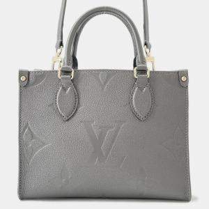 مملوكة مسبقًا Louis Vuitton Onthego Gunmetal Monogram Empreinte Leather Size PM