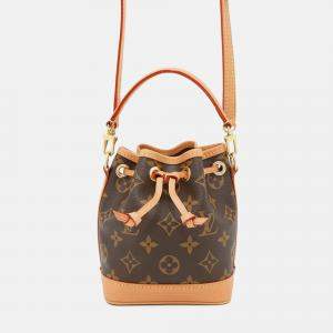 Pre Owned Louis Vuitton Nano Noe Brown Monogram