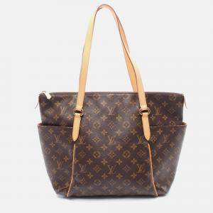Pre Owned Louis Vuitton Totally Mm Shoulder Tote Bag M56689 Monogram Canvas Brown Used Lv