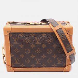 Pre Owned Louis Vuitton Soft Trunk Shoulder Bag M44660 Monogram Canvas Leather Used Mens