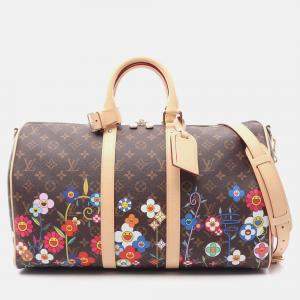 Pre Owned Louis Vuitton x TM Keepall Bandouliere 45 Shoulder Handbag M14182 Monogram Used