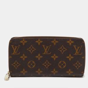 Pre Owned Louis Vuitton Monogram Canvas Zippy Wallet