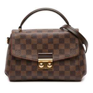 Pre Owned Louis Vuitton Brown Damier Ebene Croisette