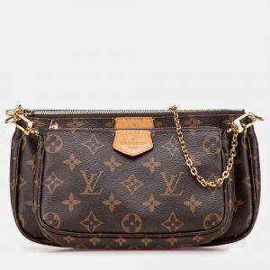 Pre Owned Louis Vuitton Brown Monogram Multi Pochette Accessoires
