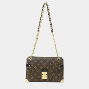 Pre Owned Louis Vuitton Trunkie Brown Monogram Coated Canvas Shoulder Bag