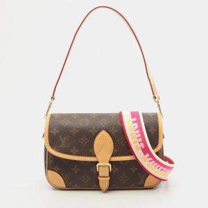 Pre Owned Louis Vuitton Diane PM Brown Monogram Coated Canvas Shoulder Bag