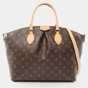Pre Owned Louis Vuitton Boetie Nm MM Monogram Brown Coated Canvas Leather Handbag