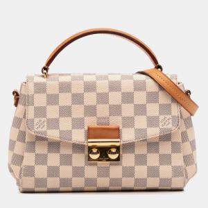 Pre Owned Louis Vuitton White Damier Azur Croisette