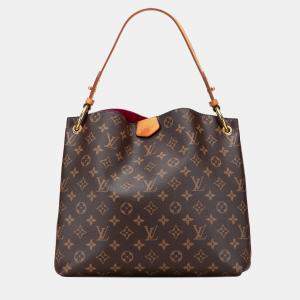 Pre Owned Louis Vuitton Brown Monogram Graceful PM