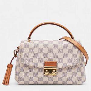 Pre Owned Louis Vuitton White Damier Azur Croisette