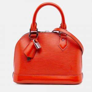 Pre Owned Louis Vuitton Orange Epi Alma BB