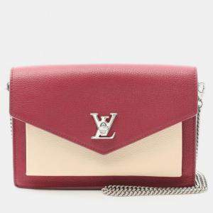 Pre Owned Louis Vuitton Pochette Lockmechain Riduvan Creme Etain