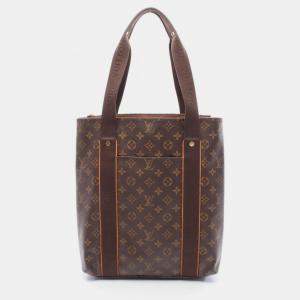 Pre Owned Louis Vuitton Cabas Beaubourg Shoulder Tote Handbag Monogram
