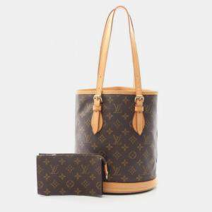Pre Owned Louis Vuitton Bucket Pm Monogram
