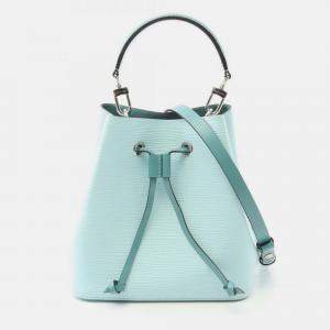 Pre Owned Louis Vuitton Neo Noe Bb Shoulder Handbag Epi Leather Seaside Blue
