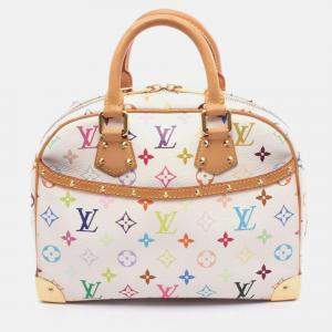Pre Owned Louis Vuitton Trouville Handbag Monogram Multicolore Canvas Leather
