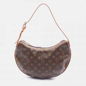 Pre Owned Louis Vuitton Croissant Mm Shoulder Bag Monogram Canvas Leather